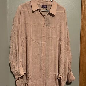 Women’s WINSOME Button Down Shirt in Latte